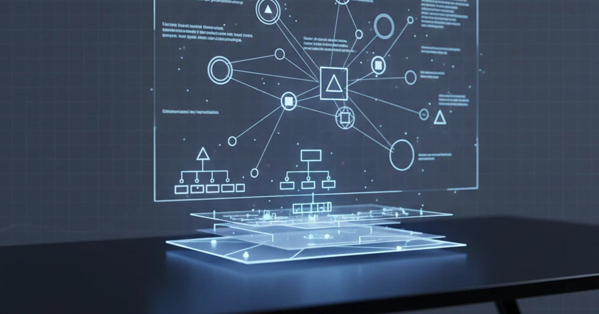 Illustration of a complex English sentence being broken down into labeled clause building blocks on a study desk