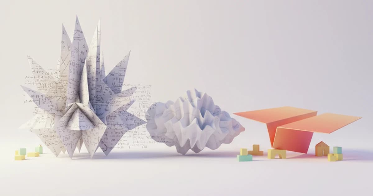 Illustration showing complex academic text being simplified into easy-to-understand visual explanations using the ELI5 method