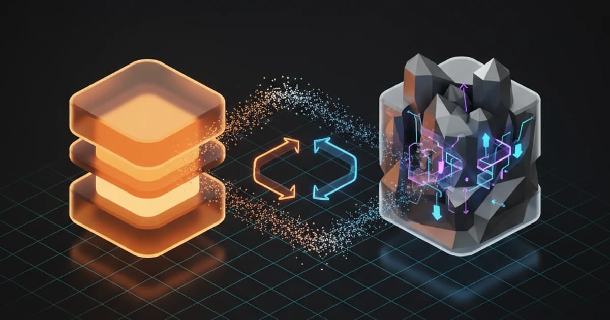 Split-screen comparison of Java and C++ code with visual arrows mapping equivalent programming concepts between the two languages