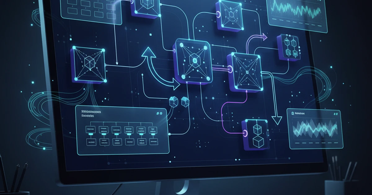 Laptop displaying a management framework matrix on a professional desk with business study materials