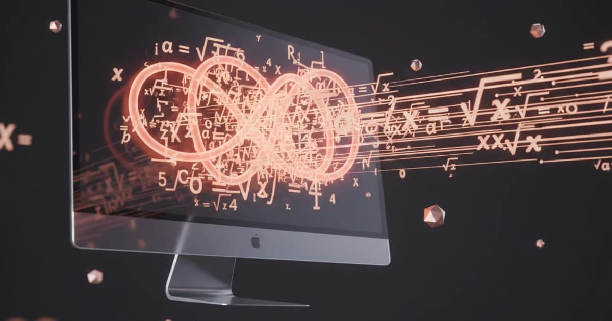 Laptop showing an algebra problem with AI step-by-step solution on screen during a study session