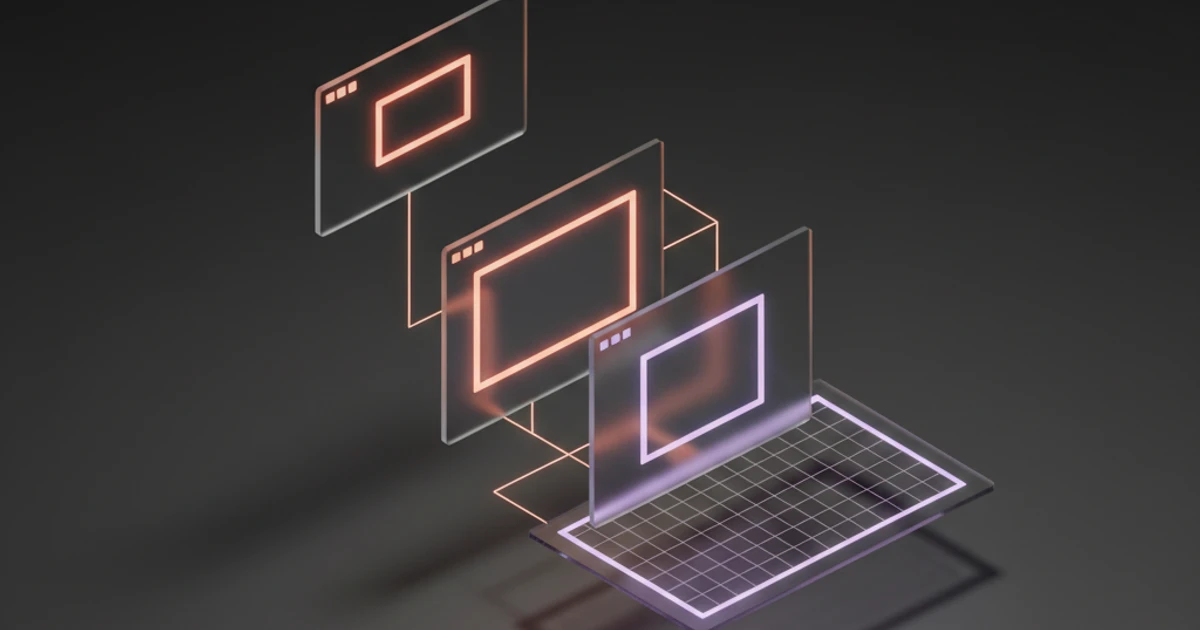 Illustration comparing tab, window, and full screen sharing modes for AI screen assistance