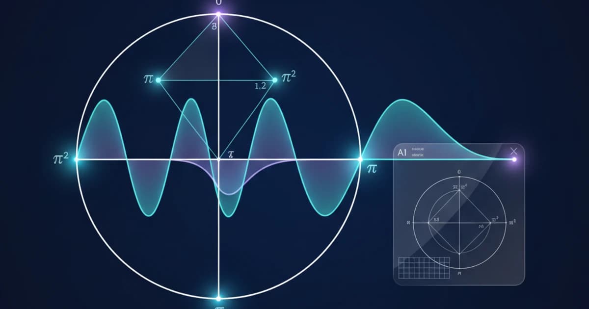 Unit circle diagram showing standard angles with sine and cosine values and a connected sine wave visualization