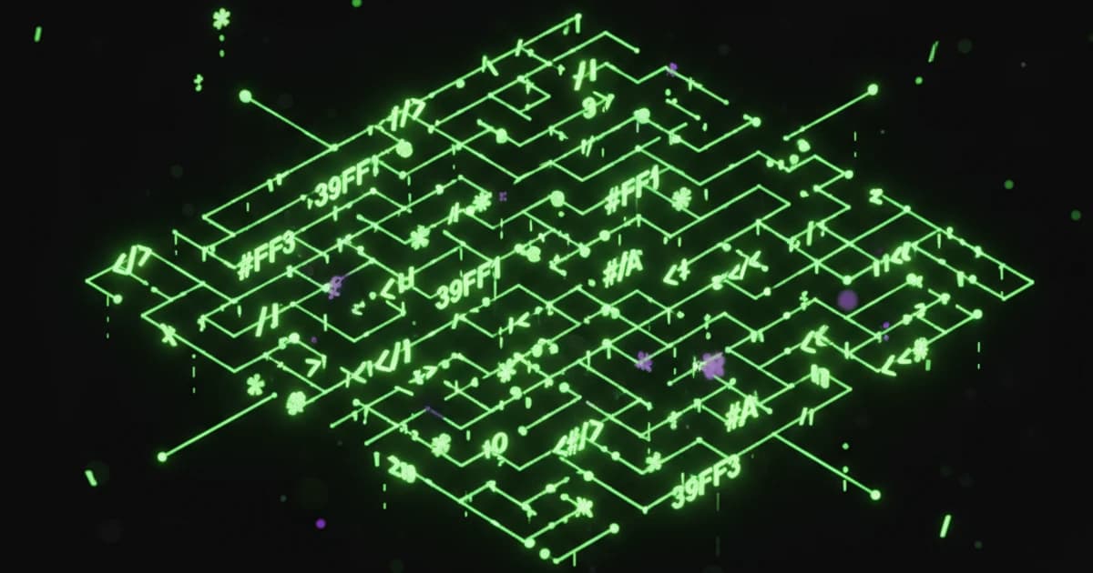 Illustrated breakdown of a regular expression with color-coded segments and plain-English explanations
