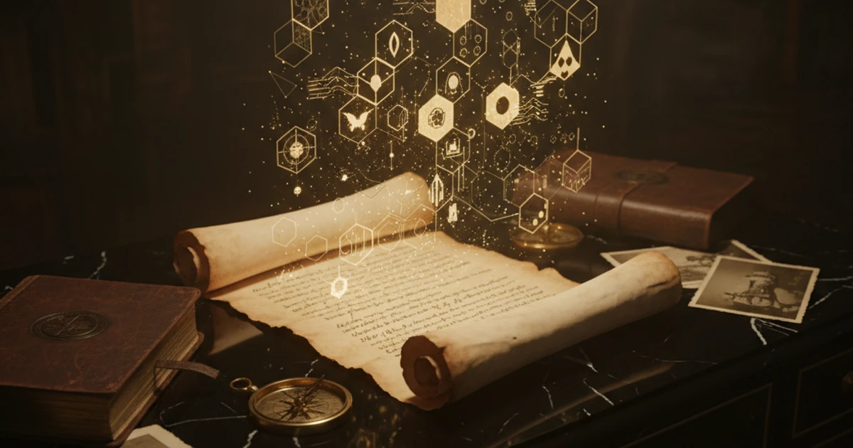 A student's desk with a laptop showing a digitized historical manuscript alongside printed primary sources and study notes