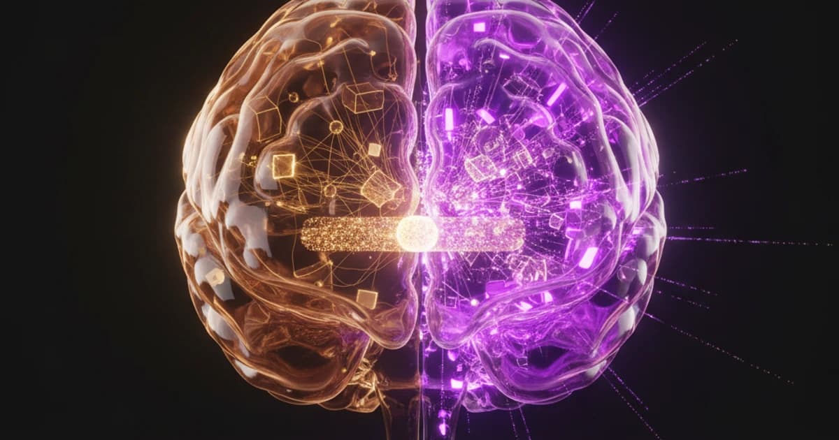 Illustration of an AI reasoning effort dial ranging from quick responses to deep thinking, surrounded by math and logic symbols